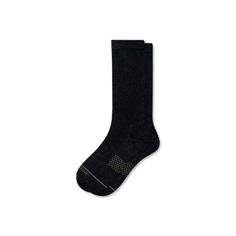 Women's Merino Wool Blend Modern Rib Calf Socks - Light Home Move