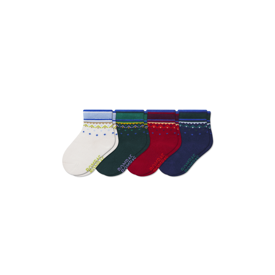 Toddler Lightweight Calf Sock 4-Pack - Run Lounge Cushion