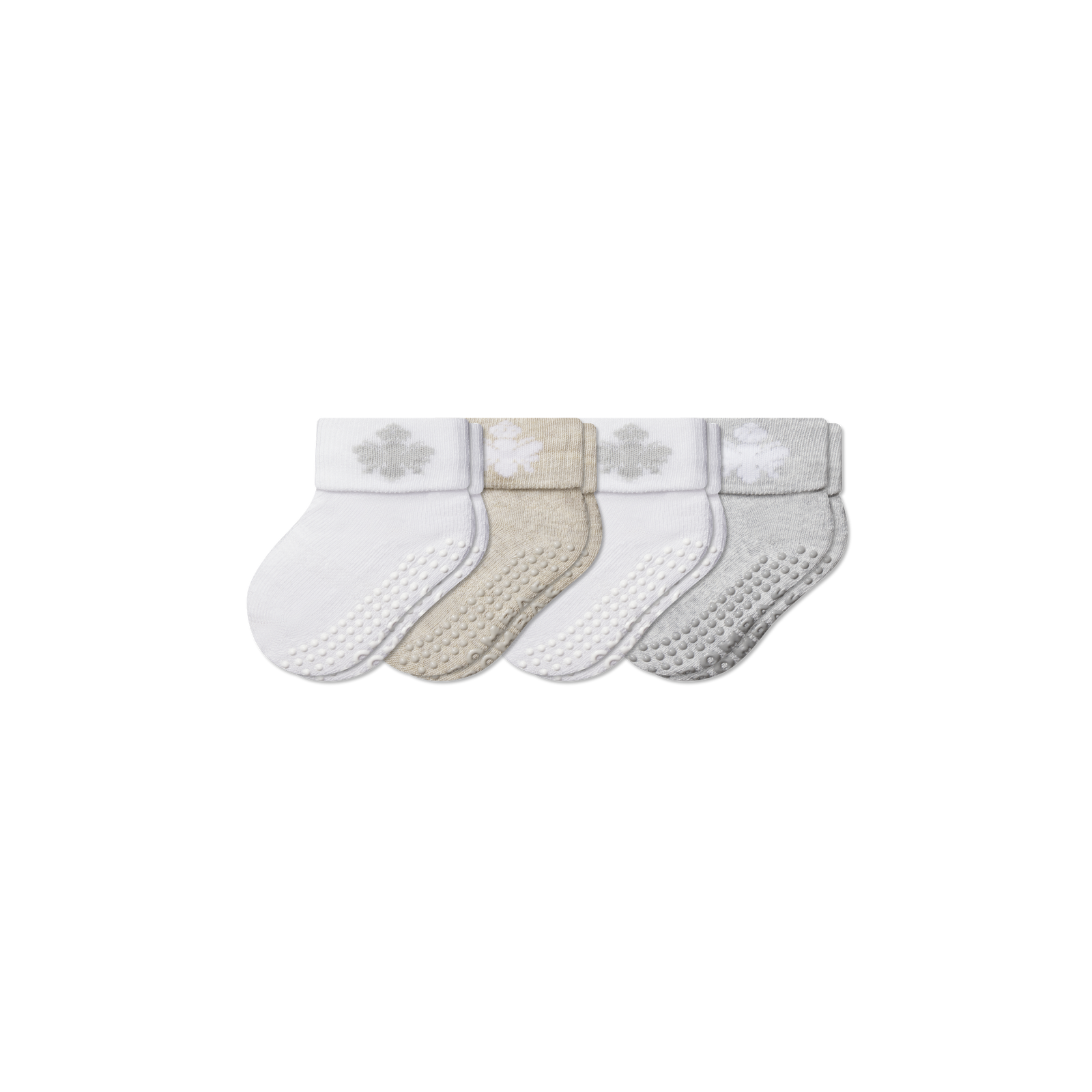 Baby Gripper Sock 4-Pack (6-12 Months) - mixed L [10313]
