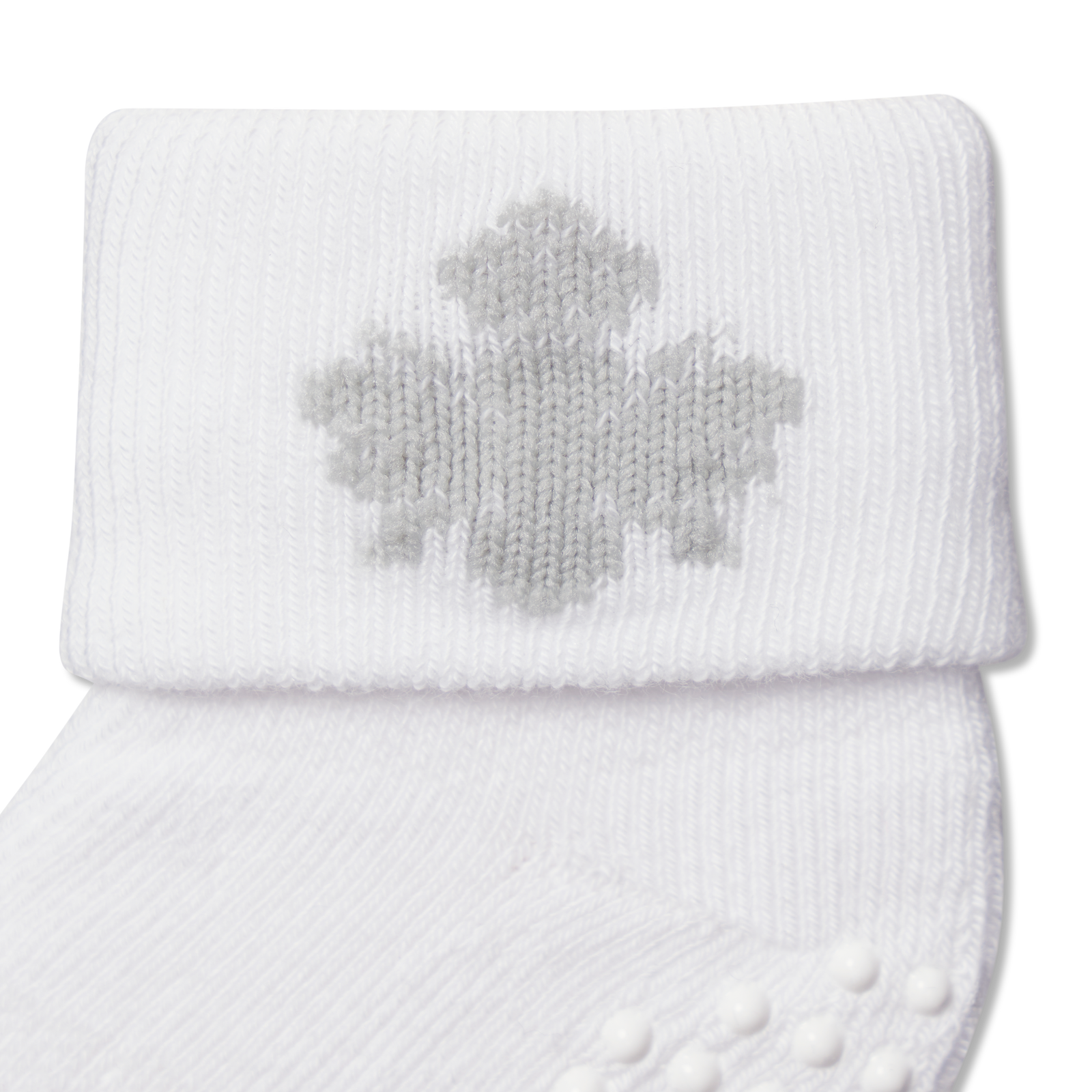 Baby Gripper Socks (6-12 Months) - white Detail [10371]