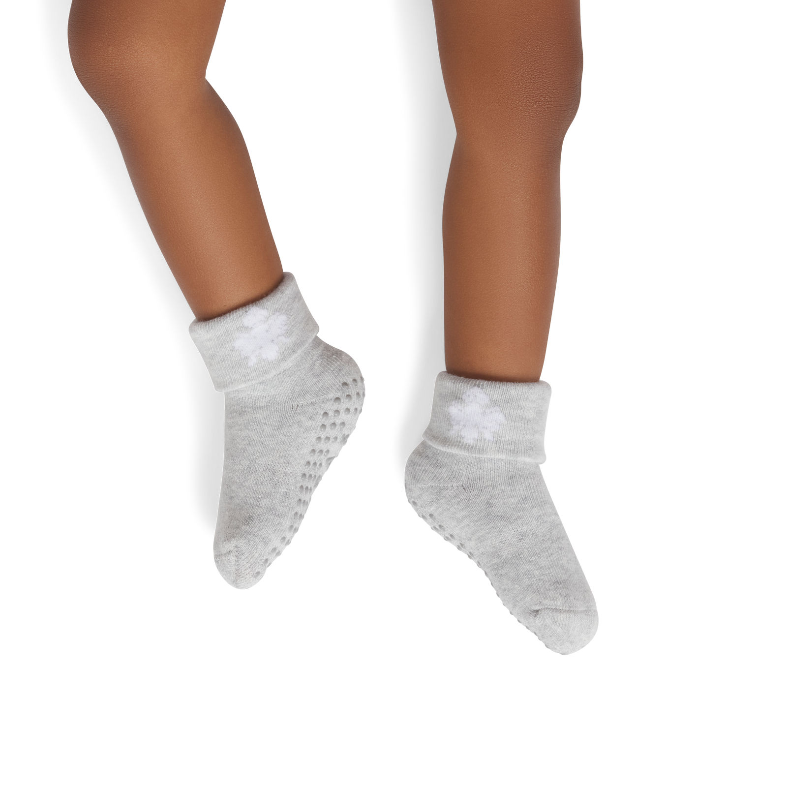 Baby Gripper Socks (6-12 Months) - varsity grey htr BO1 [10373]