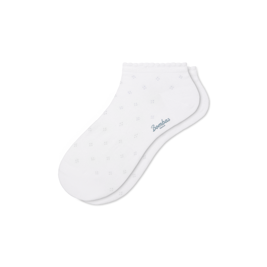 Women’s Scallop Lightweight Ankle Socks - Modern Trail Wear
