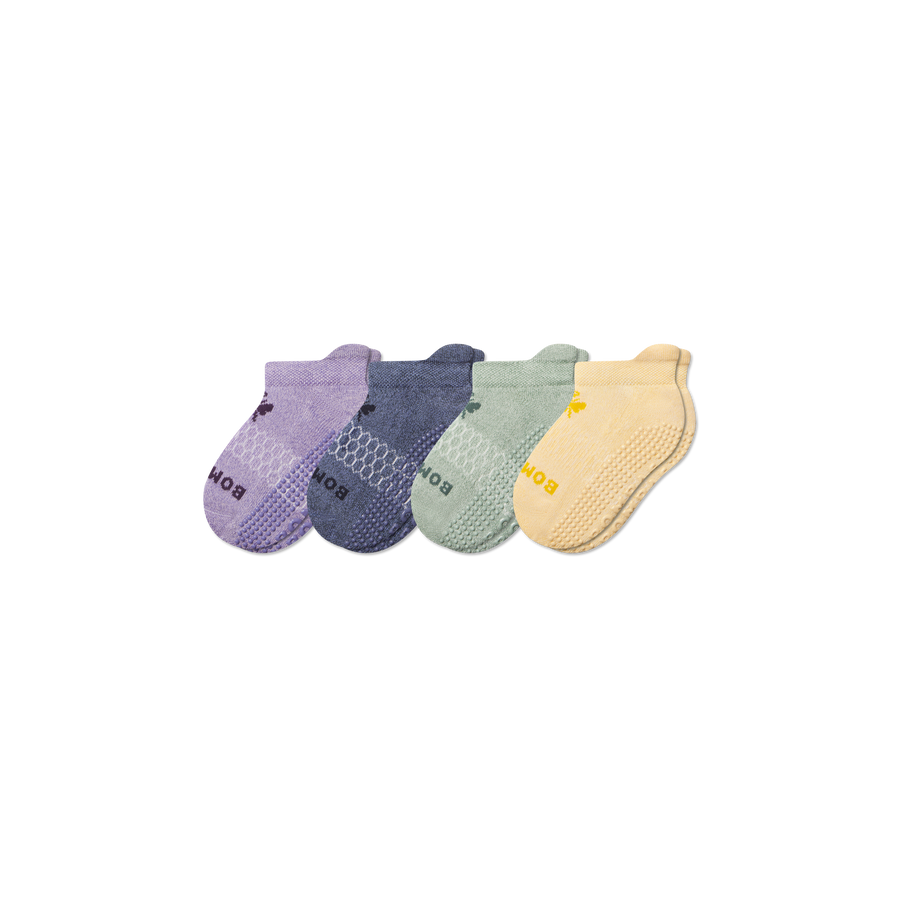 Junior Marl Gripper Ankle Sock 4-Pack - Run Studio Rotation