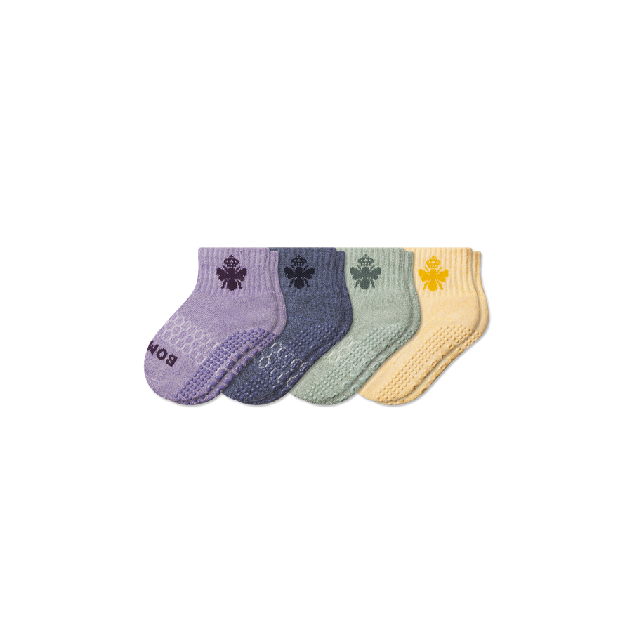 Toddler Marl Gripper Calf Sock 4-Pack - Fresh Hike Step