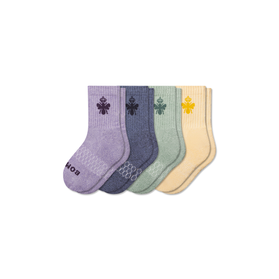 Junior Marl Calf Sock 4-Pack - Active Crew Move
