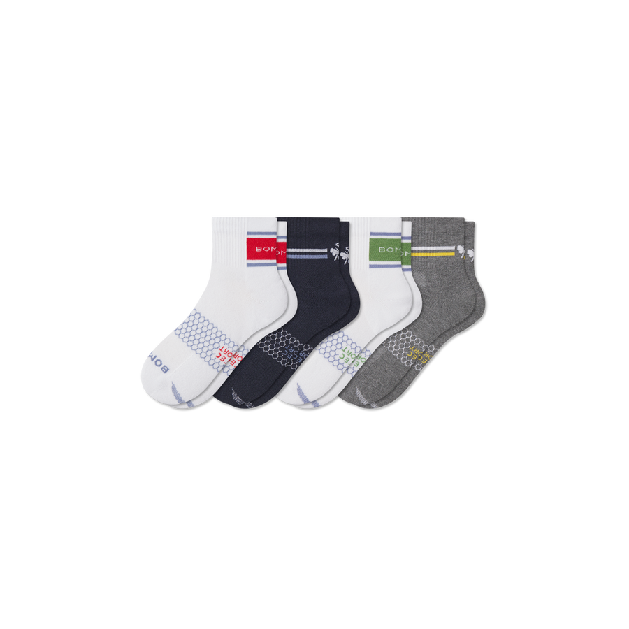 Men's All Sport Quarter Sock 4-Pack - Active Ankle Pair