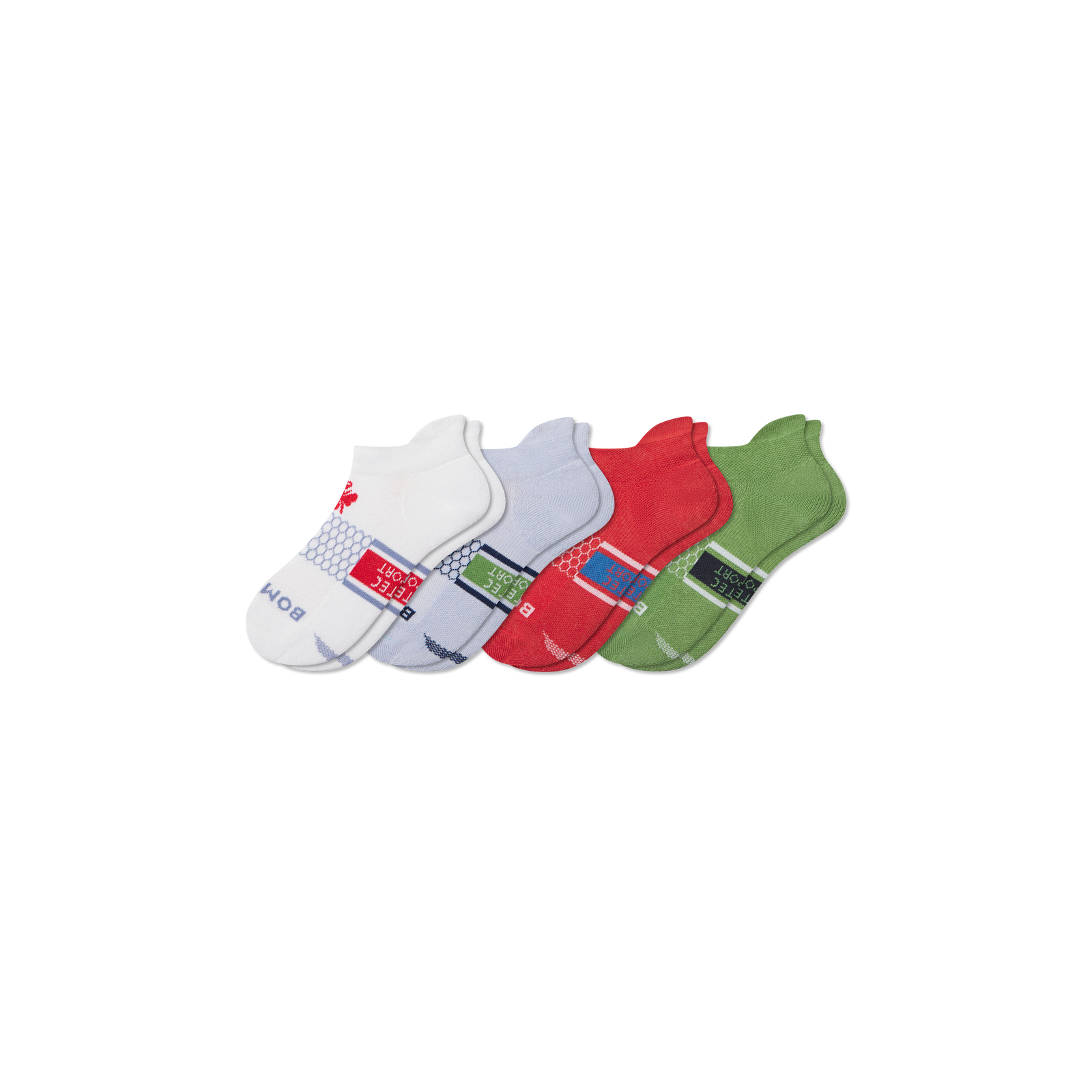 All-Purpose Performance Ankle Socks - crimson blue mix L [10579]