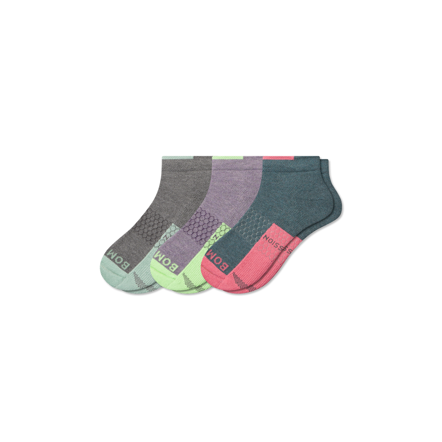 Women's Performance Compression Ankle Sock 3-Pack - Flex Stride Control