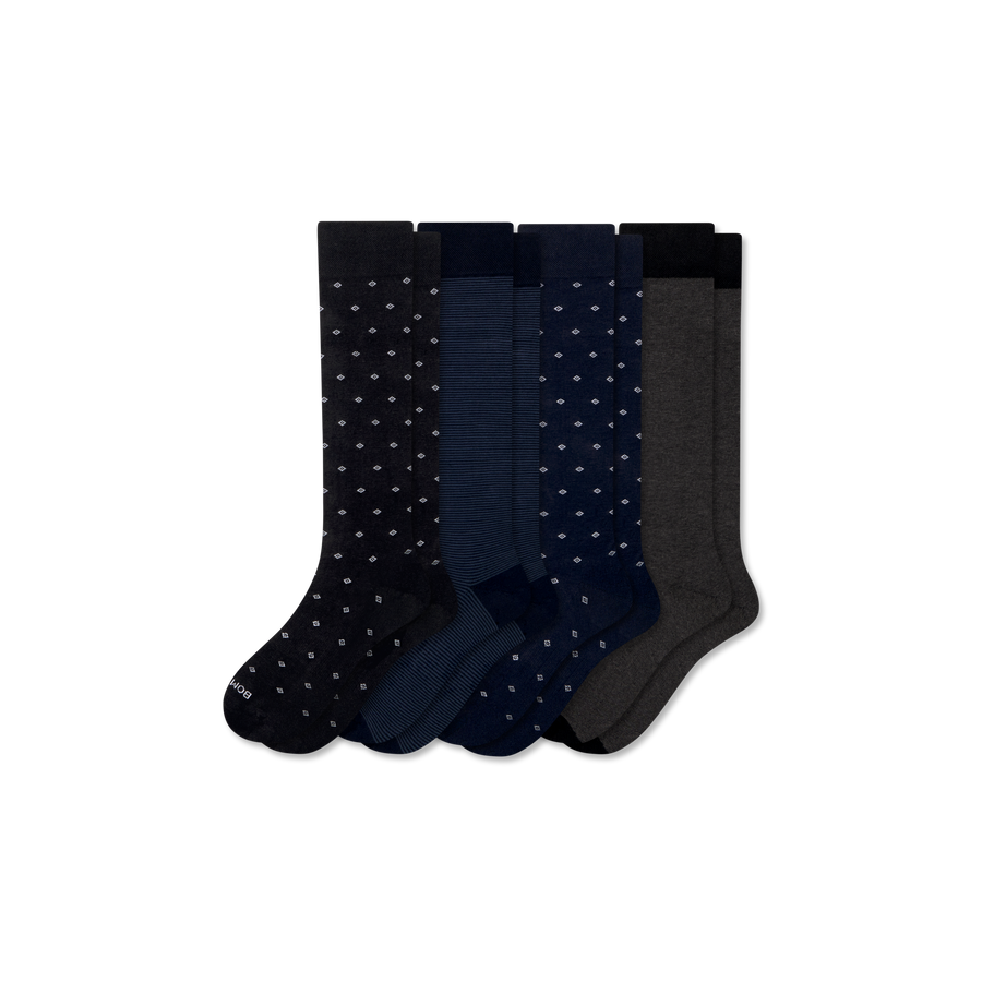 Men's Dress Over the Calf Sock 4-Pack - Studio Trail Rotation