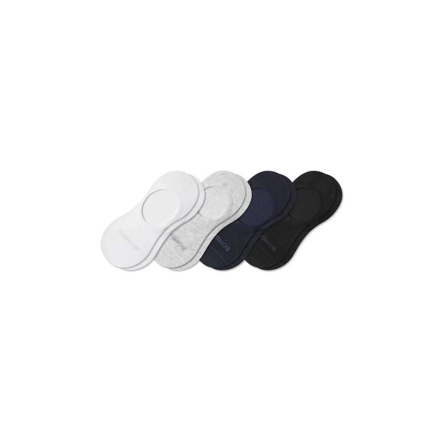Men's Lightweight No Show Sock 4-Pack - Active School Comfort