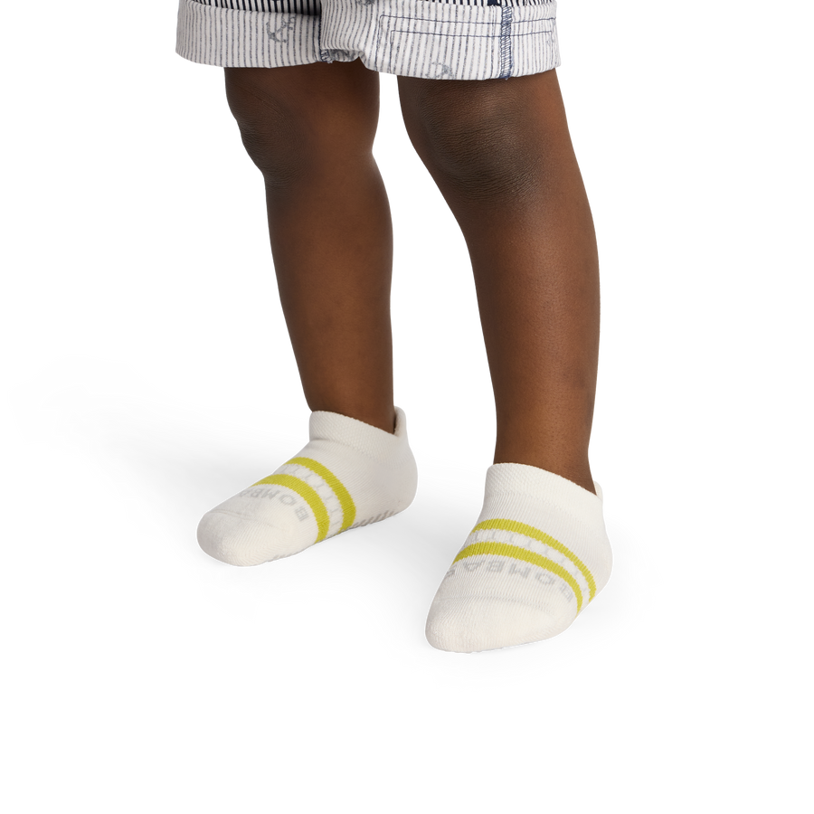 Toddler Solids Gripper Ankle Sock 4-Pack - Easy Court Support