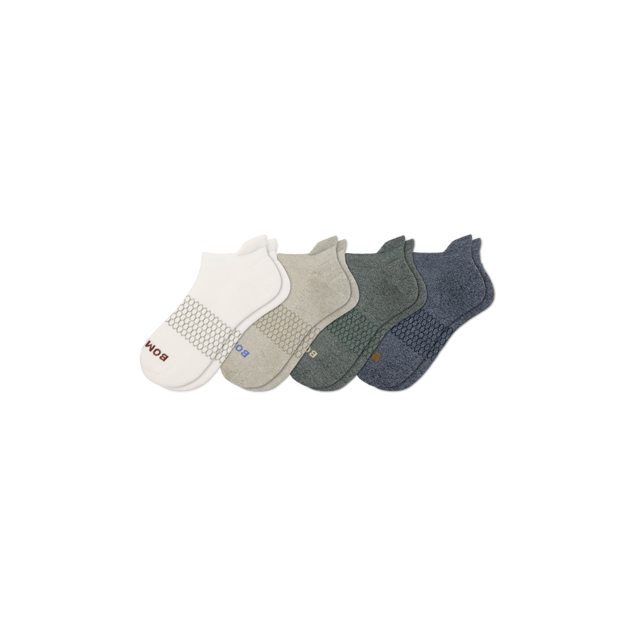 Men's Solids Ankle Sock 4-Pack - Fresh Lounge Comfort