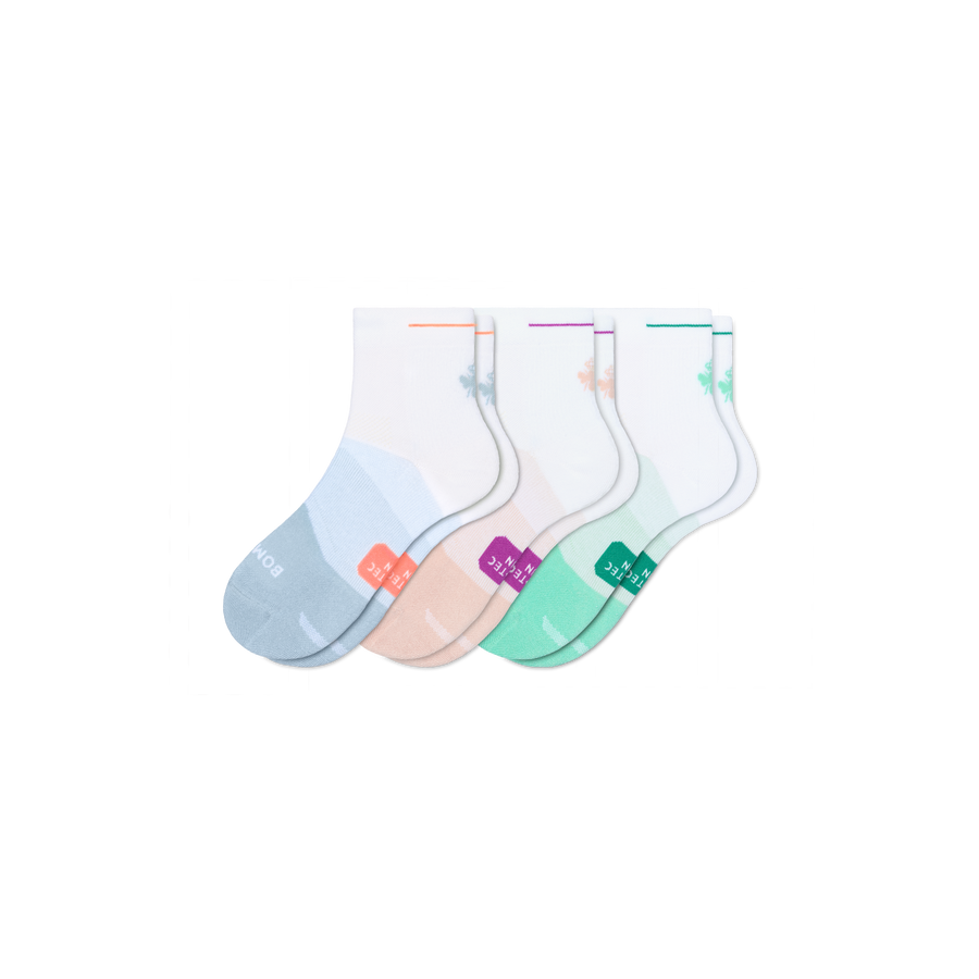 Women's Run Quarter Sock 3-Pack - Easy Travel Step