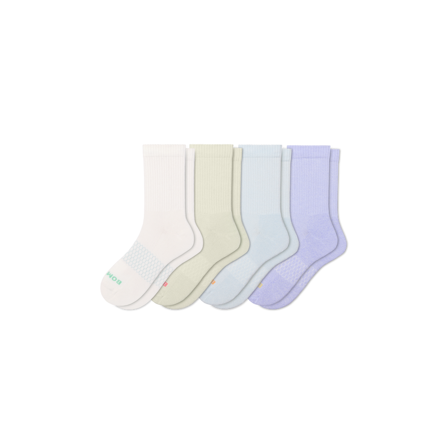 Women's Marl Half Calf Sock 4-Pack - Light Low Cut Pair