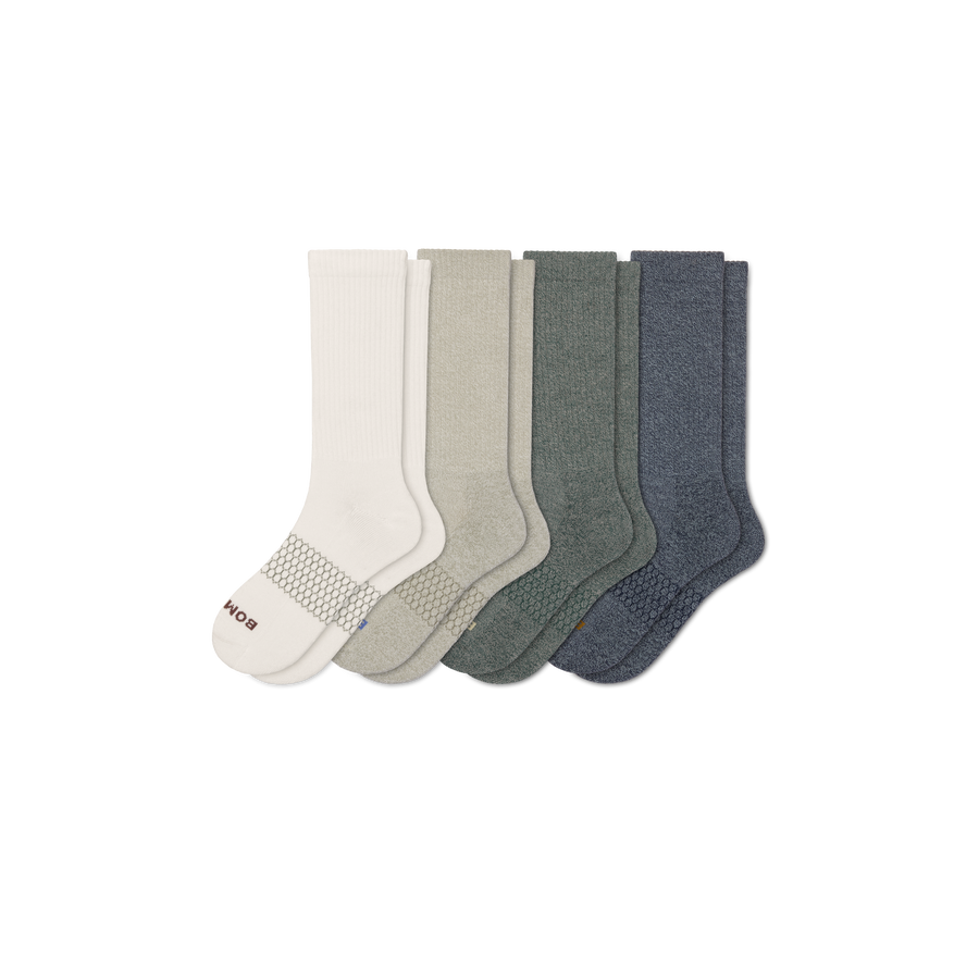 Men's Marl Calf Sock 4-Pack - Studio Run Fit