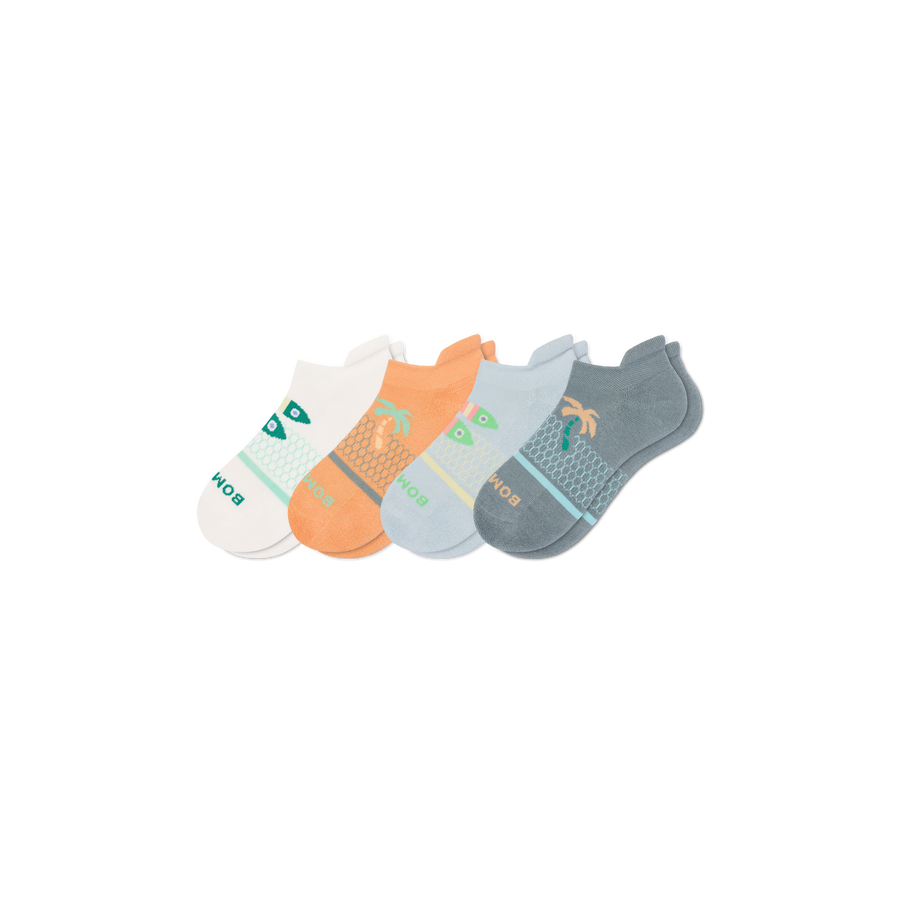 Youth Seaside Ankle Sock 4-Pack - Cozy Everyday Pair