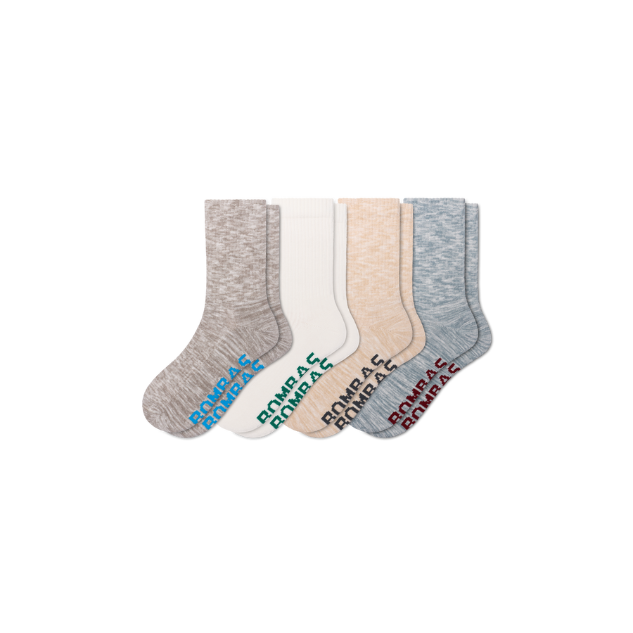Men's Summer Ragg Half Calf Sock 4-Pack - Breathable Everyday Pair