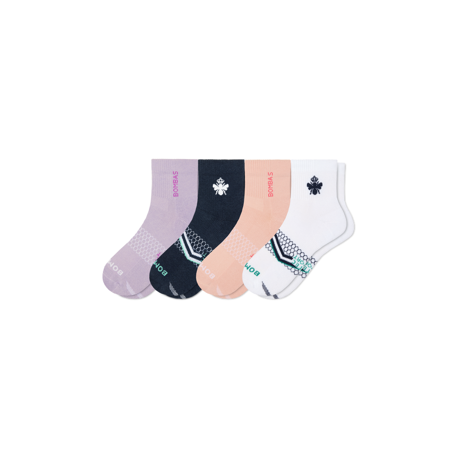 Women's All Sport Quarter Sock 4-Pack - Daily Travel Step