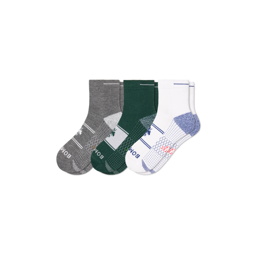 Men's Golf Quarter Sock 3-Pack - Active Everyday Fit