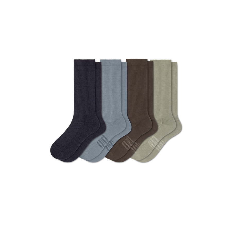 Men's Modern Rib Calf Sock 4-Pack - Outdoor Weekend Support