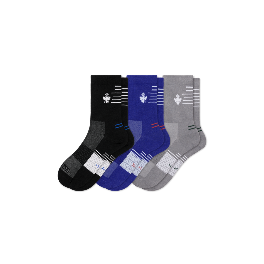 Men's UltraLite Sport Half Calf Sock 3-Pack - Daily Weekend Cushion