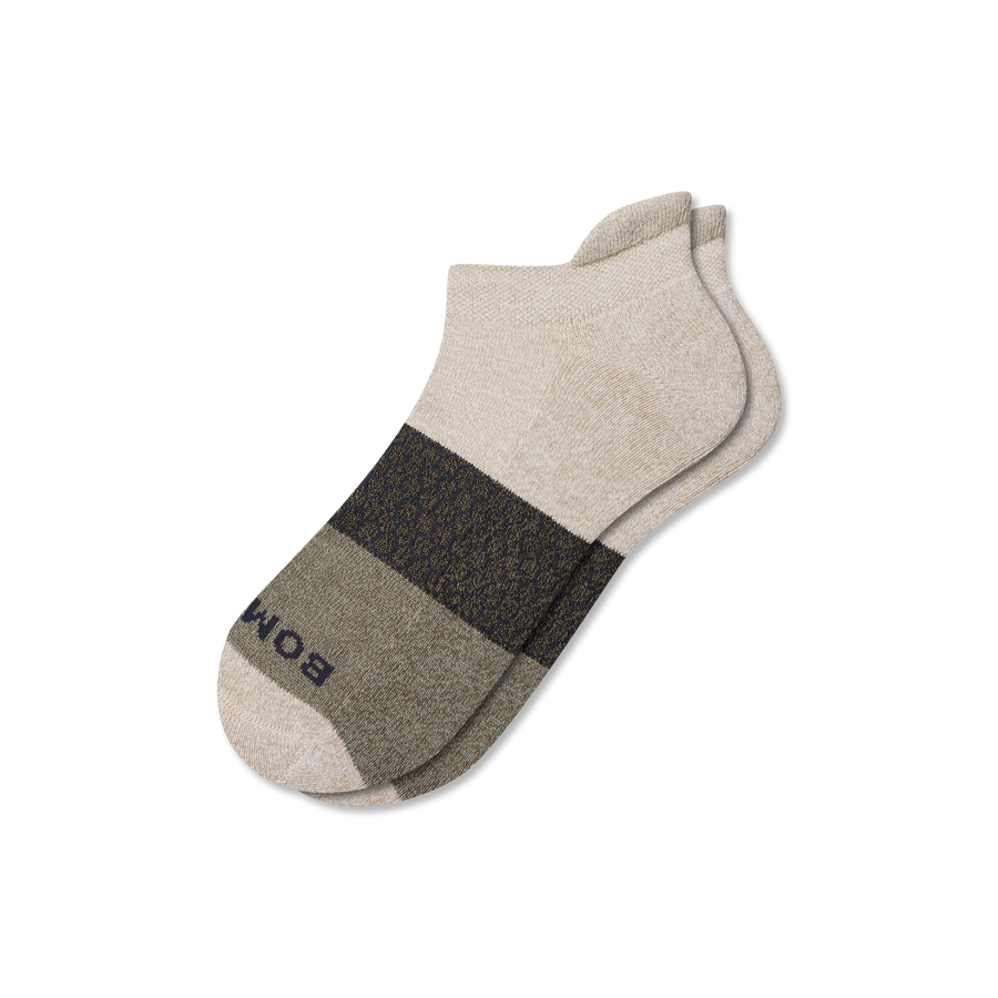 Men's Tri-Block Ankle Sock - Cozy Crew Move