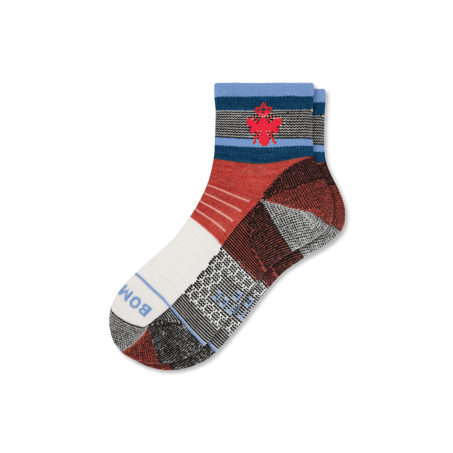 Cotopaxi x Bombas Merino Wool Blend Hiking Quarter Socks - Classic Shift Support