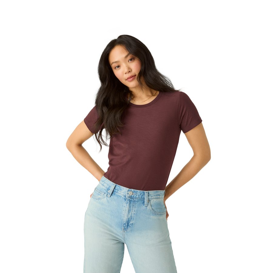 Women's Air Slub Crew Neck T-Shirt - Modern Weekend Layer