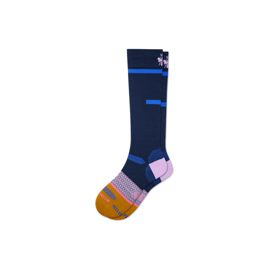 Men's Zero-Cushion Merino Wool Blend Ski & Snowboard Socks - Steady Low Cut Move
