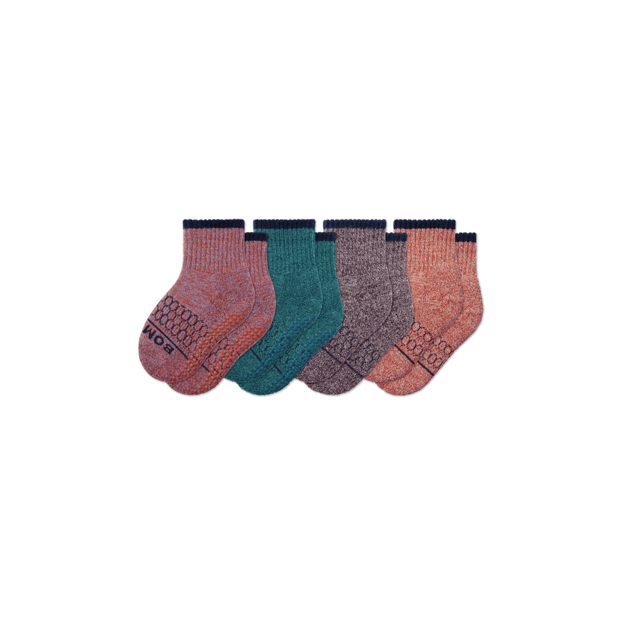 Toddler Merino Wool Blend Calf Sock 4-Pack - Active Lounge Pair