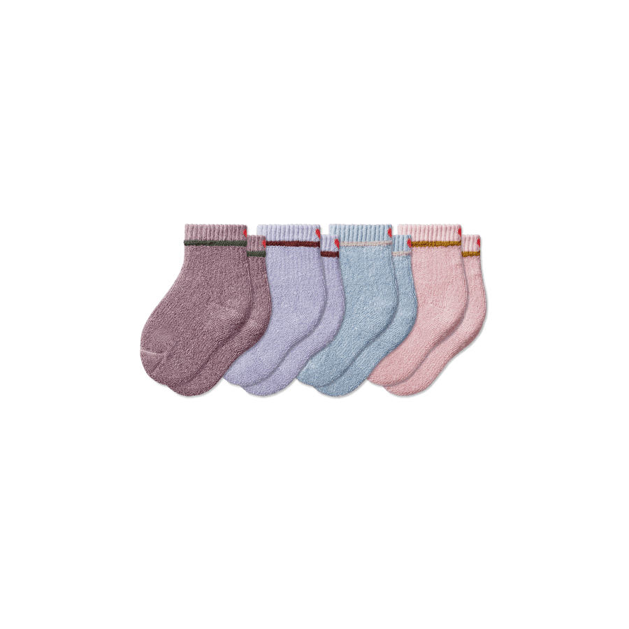 Toddler Terry Calf Sock 4-Pack - Active Crew Comfort