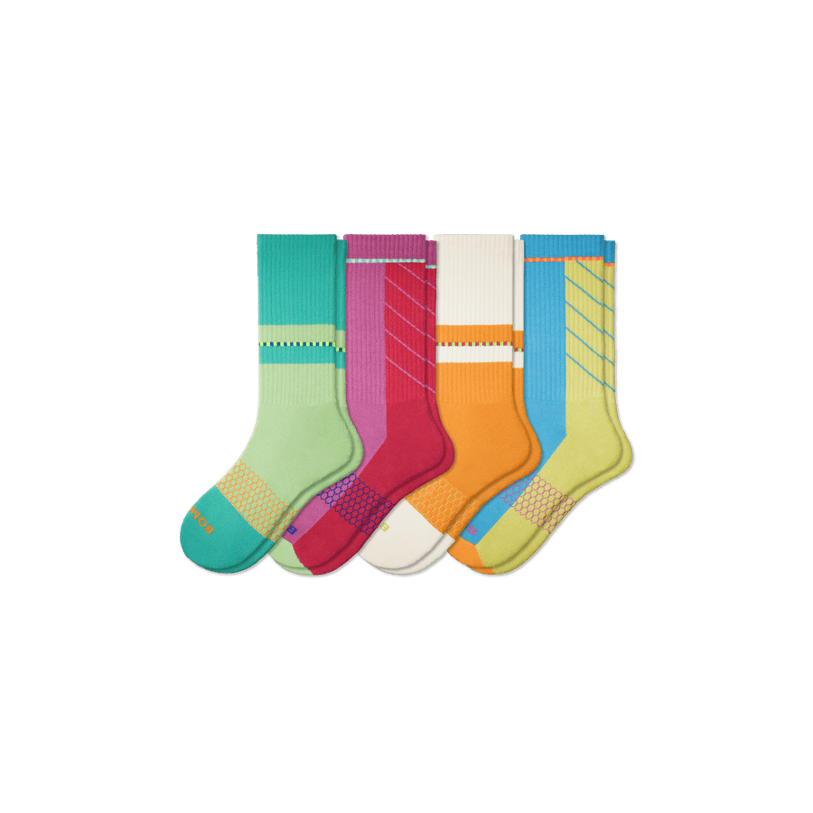 Black Hive Collection Calf Sock 4-Pack - Outdoor Office Fit