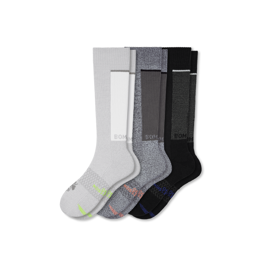 Women's Performance Compression Knee High Sock 3-Pack (20-30mmHg) - Court Motion Flow