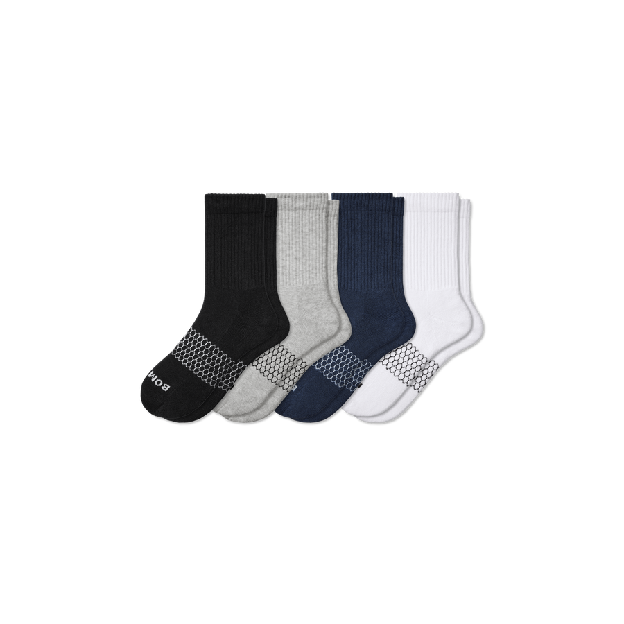 Men's Solids Half Calf Sock 4-Pack - Daily Recovery Comfort