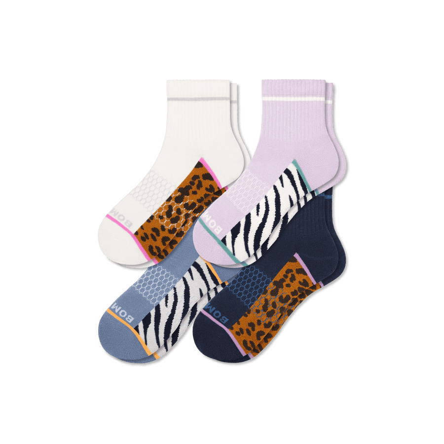 Women's Wild Wear Quarter Sock 4-Pack - Studio Shift Step