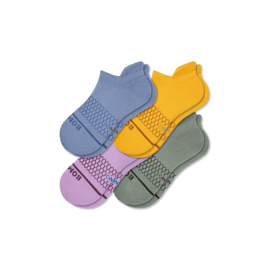 Youth Merino Wool Blend Ankle Sock 4-Pack - Light Fit