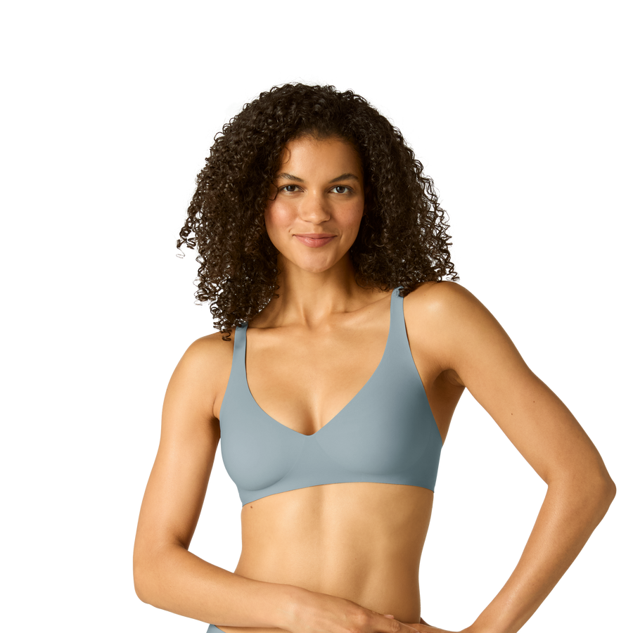 Women's No Show Plunge Bralette - Modern Support Comfort