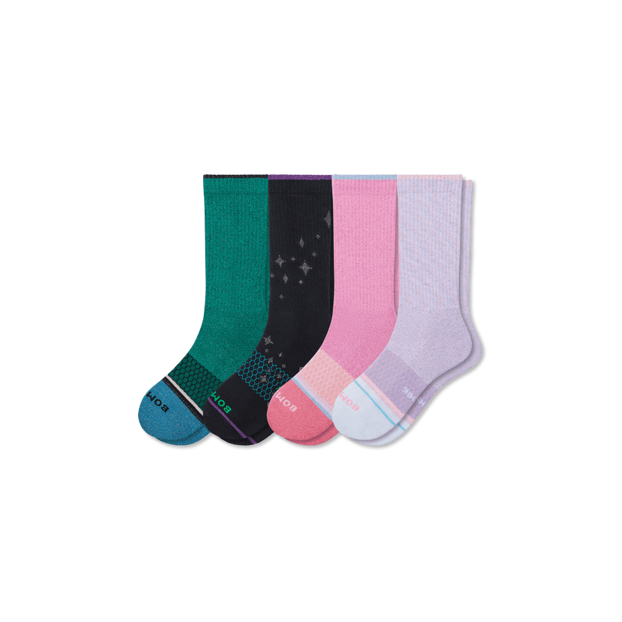 Wicked X Bombas Calf Sock 4-Pack - Weekend Run Move