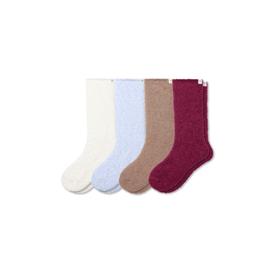 Women's Fuzzy Sock 4-Pack - Trail Office Rotation