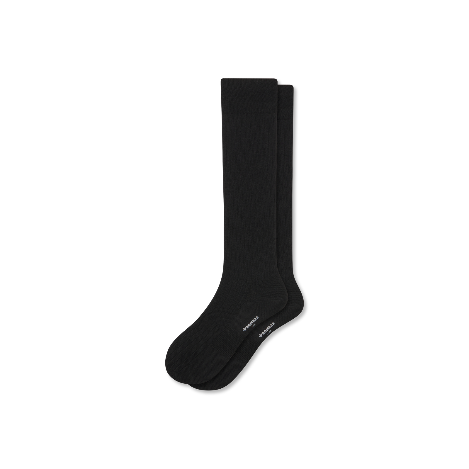 Ribbed Dress OTC Socks - Black L [8806]