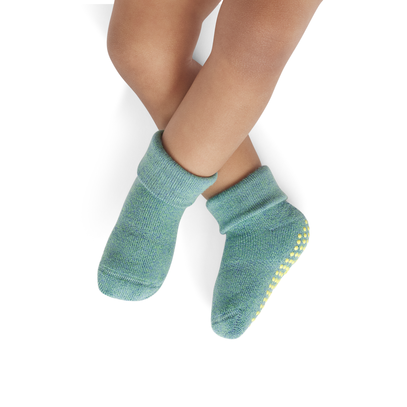 Marl Gripper Calf Socks (6-12 Months) - Hydro Green / Peri Sky BO1 [8868]