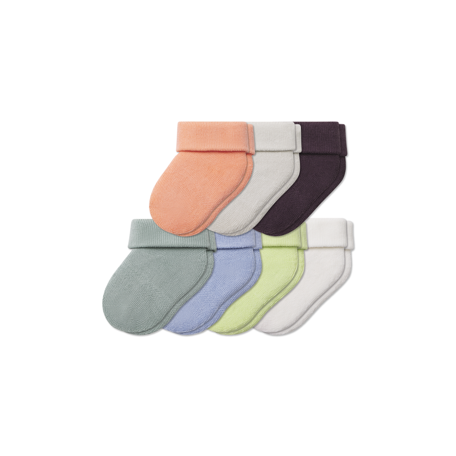 Baby Week of Bombas Calf Sock 7-Pack (0-6 Months) - Everyday Ankle Pair