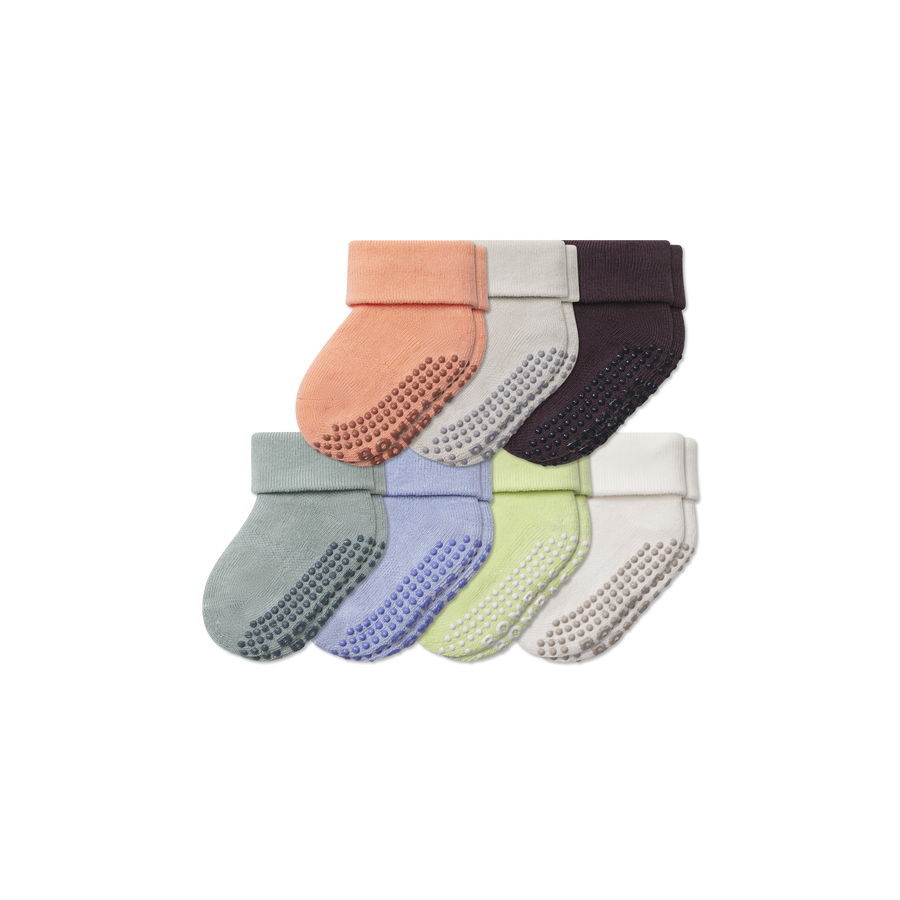 Baby Week of Bombas Gripper Calf Sock 7-Pack (6-12 Months) - Comfort Run Move