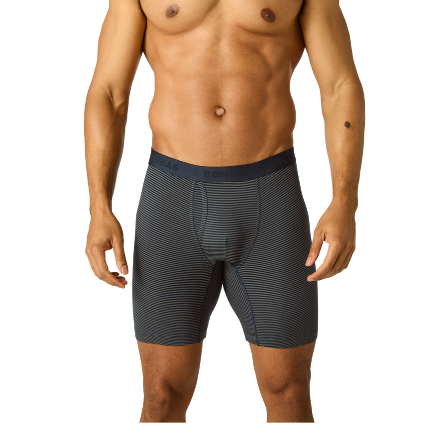 Men's Cotton Modal Blend Long Boxer Brief 8" - Clean Core Layer
