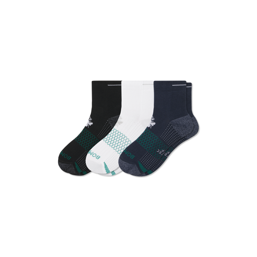 Women's Golf Quarter Sock 3-Pack - Smooth No Show Step
