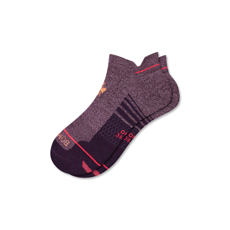 Men's Merino Wool Blend Run Ankle Socks - Trail Court Comfort