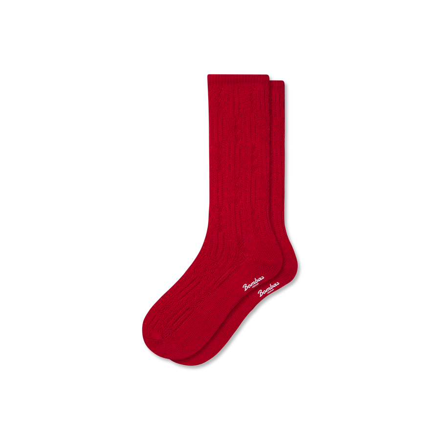 Women's Pointelle Calf Socks - Fresh Cushion