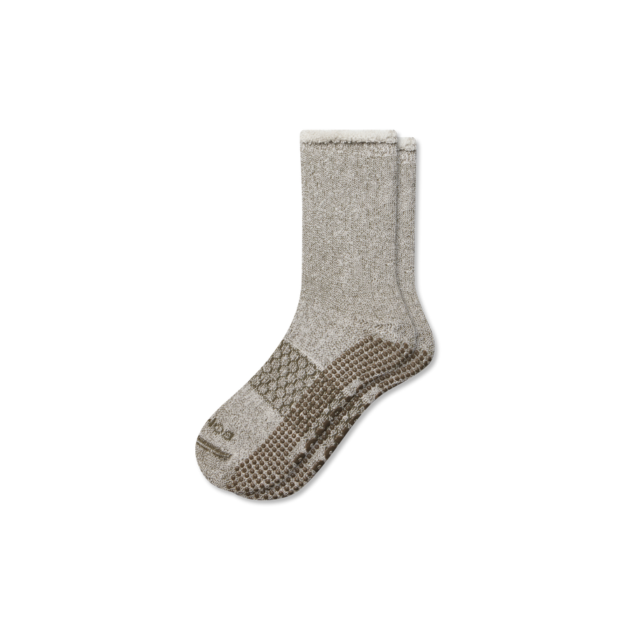 Women’s Roll-Top Merino Blend Gripper House Sock - Soft Studio Move