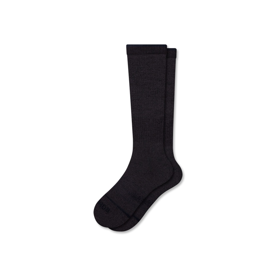 Women's Merino Wool Blend Everyday Compression Knee High Socks (15-20mmHg) - Run Daily Hold