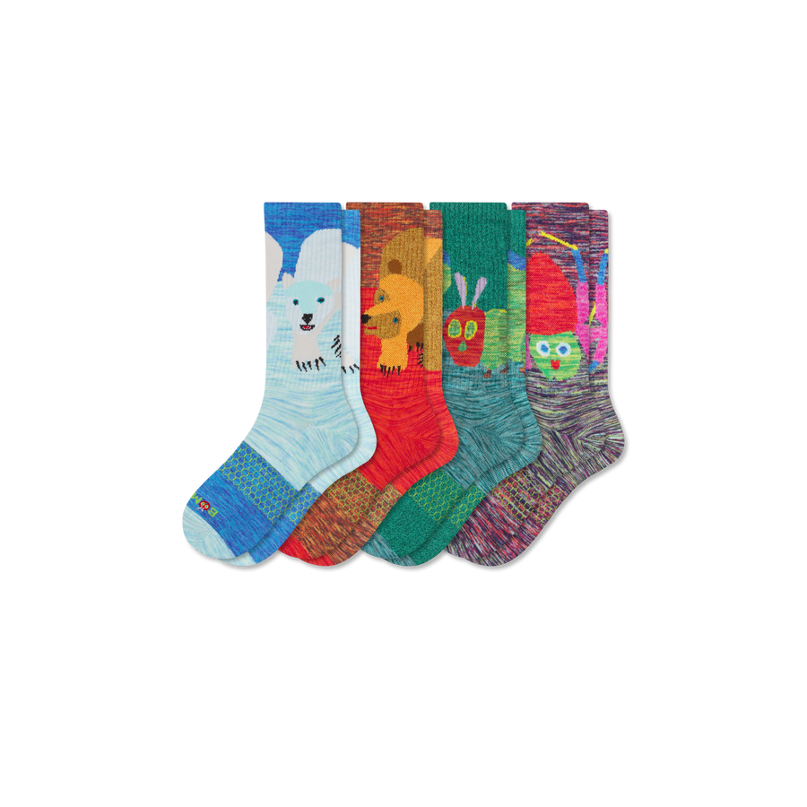 Adult Eric Carle Calf Sock 4-Pack - Weekend Hike Support
